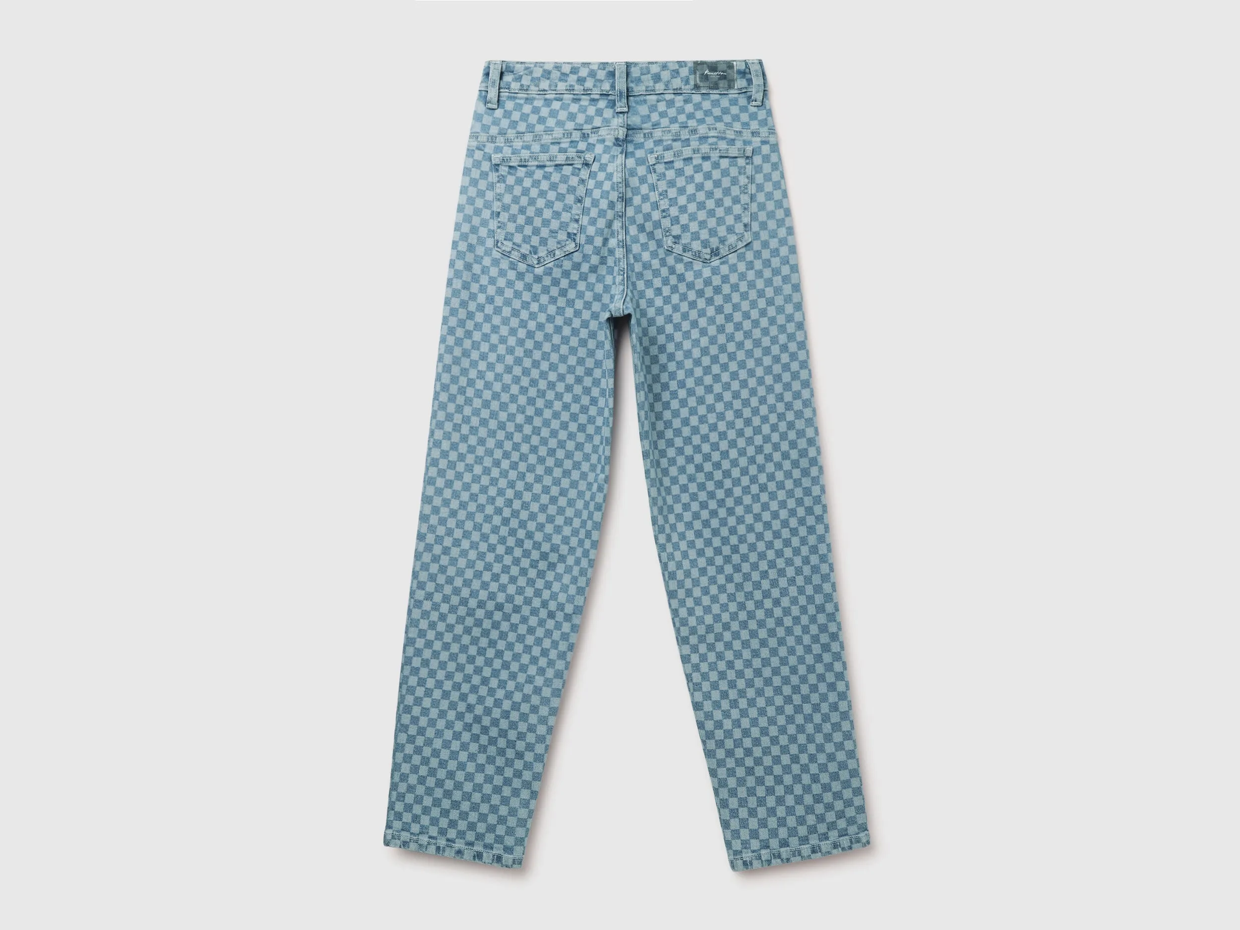 Women's Checked Regular Fit Jeans