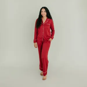 Women's Classic Pajama Set - Cranberry