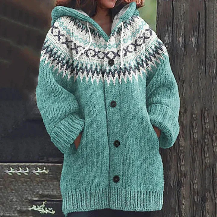 Women's comfortable button-front cardigan