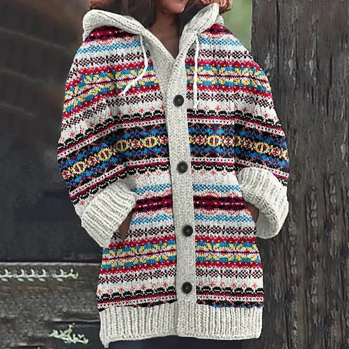 Women's comfortable button-front cardigan
