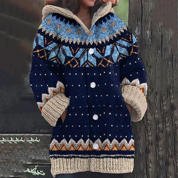 Women's comfortable button-front cardigan
