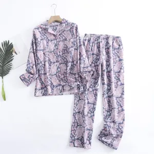 Women's Cotton Simple Pajama Suit