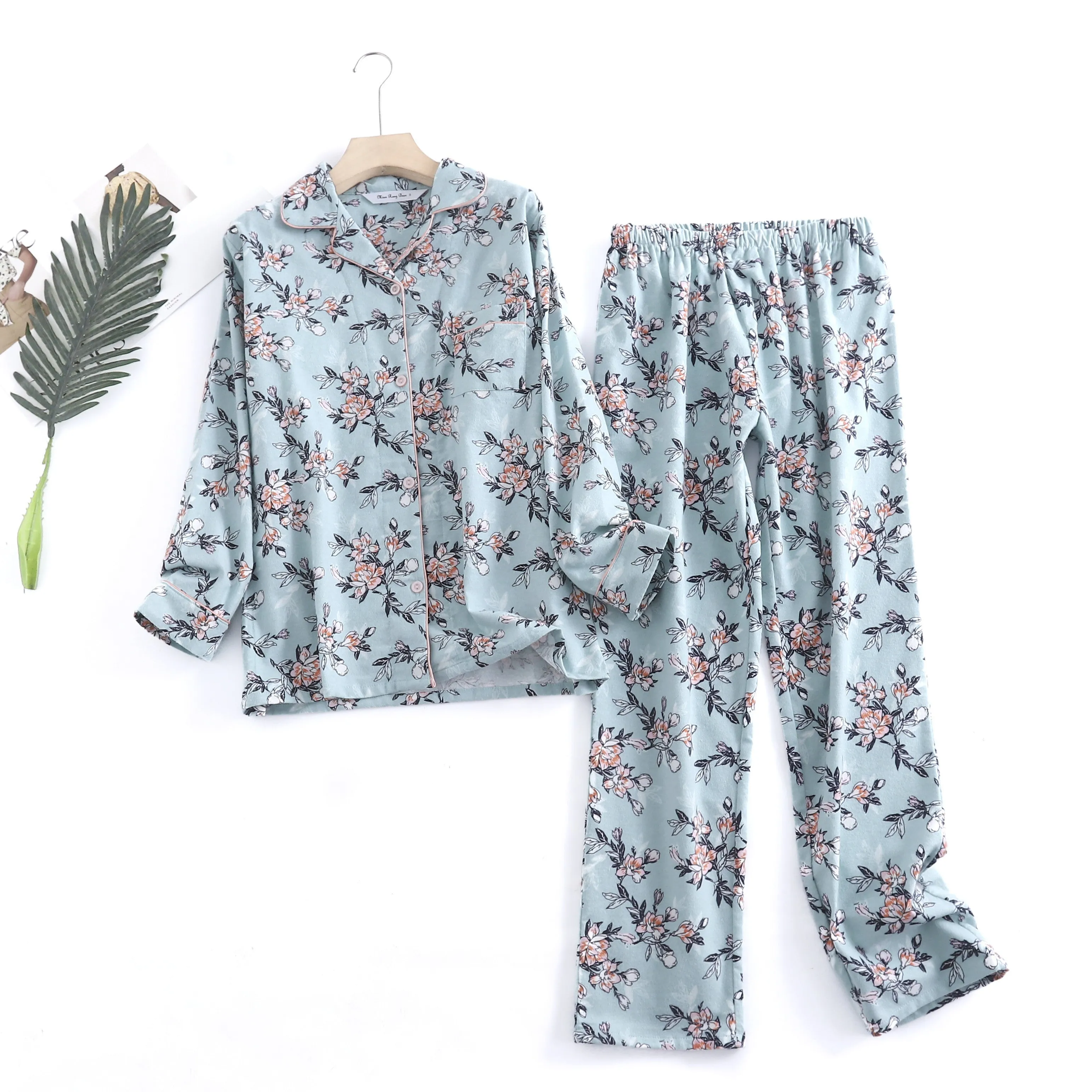 Women's Cotton Simple Pajama Suit