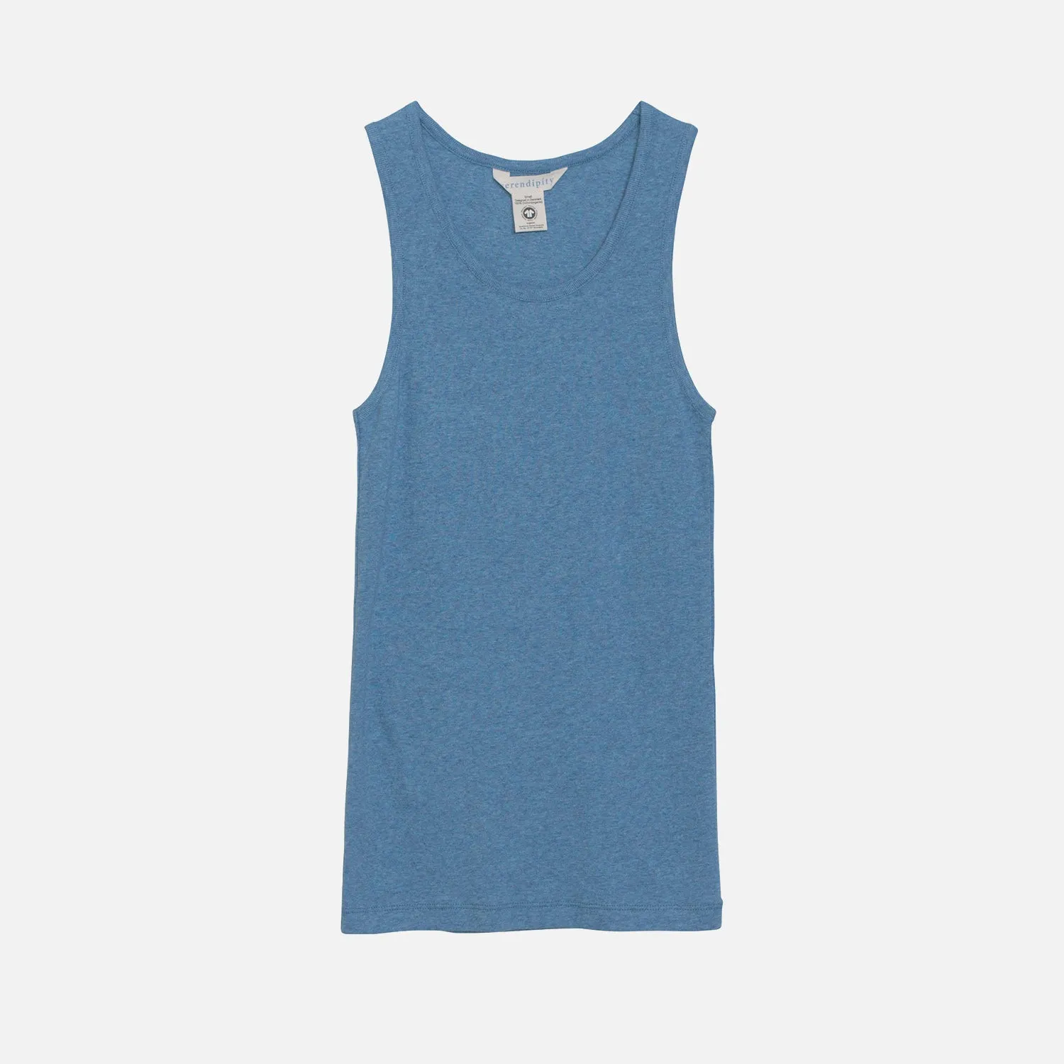 Women's Cotton Tank Top - Azur Melange