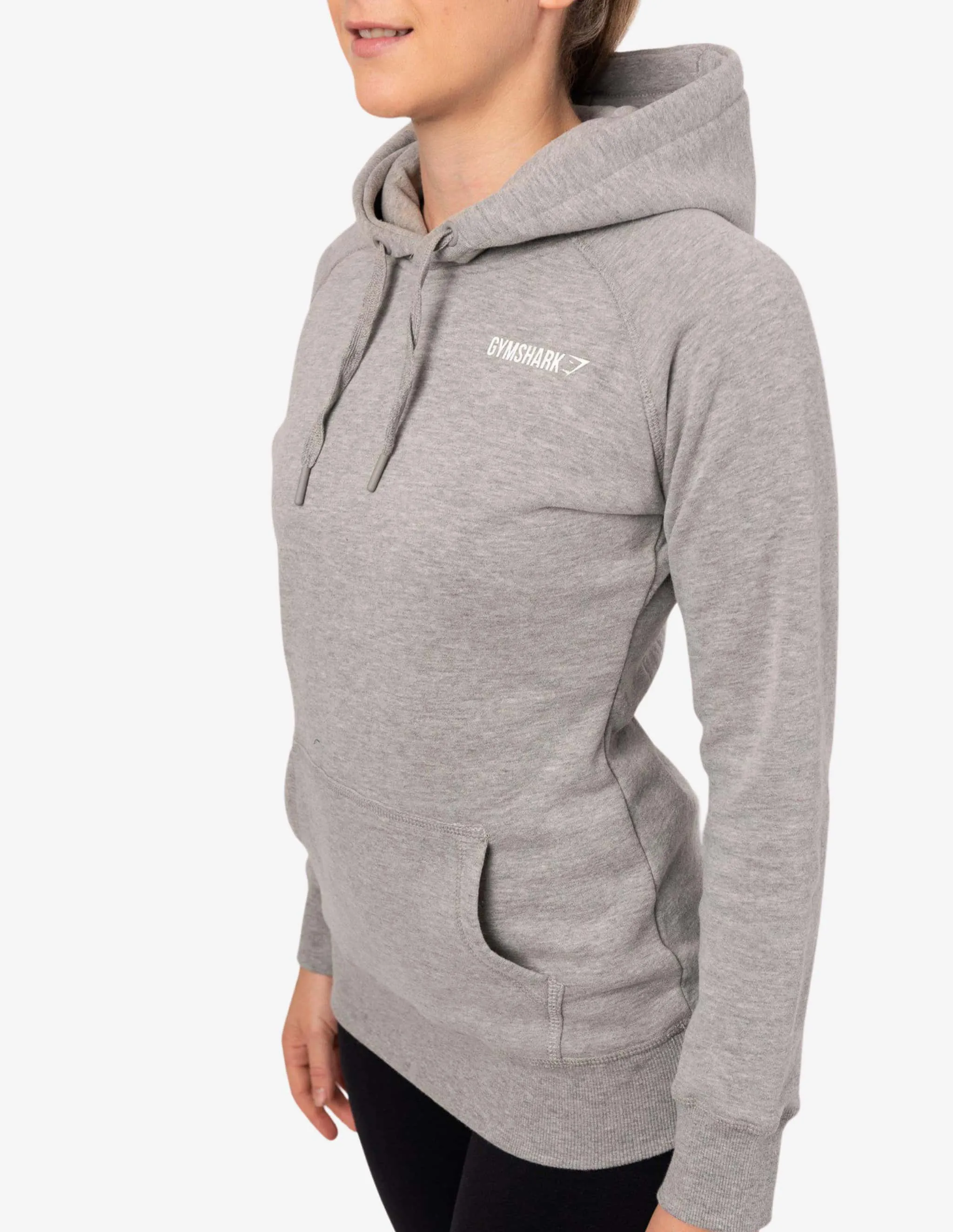WOMEN'S CREST HOODIE LIGHT GREY MARL