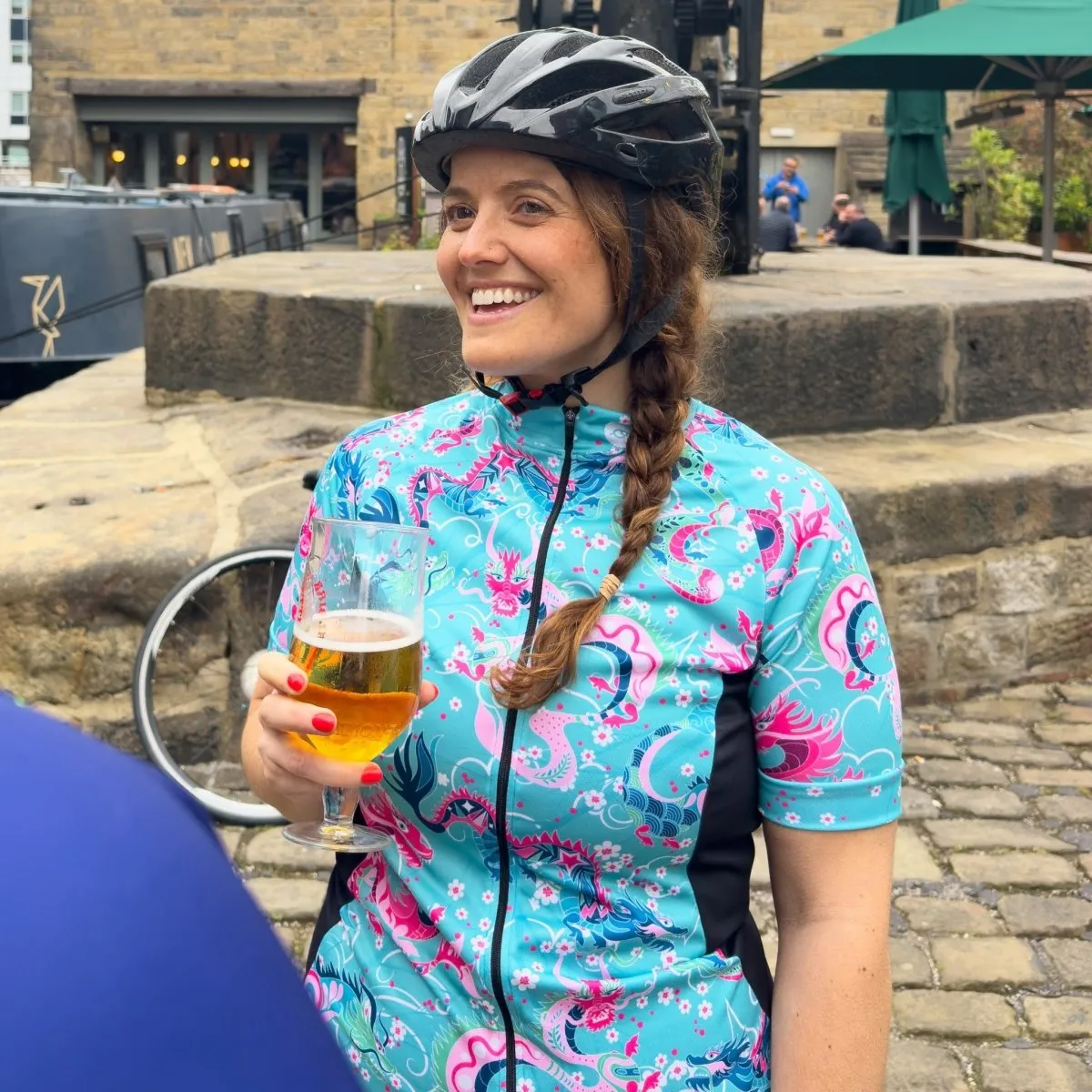 Women's Dragon Blue Cycling Jersey