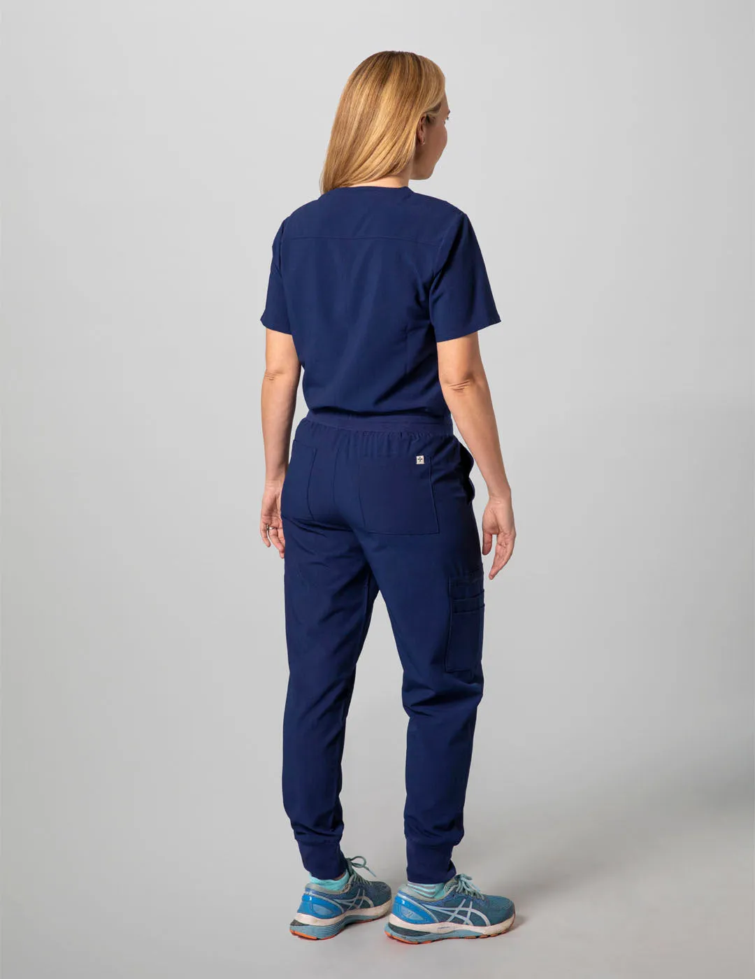 Womens Essential Scrub Top - Navy