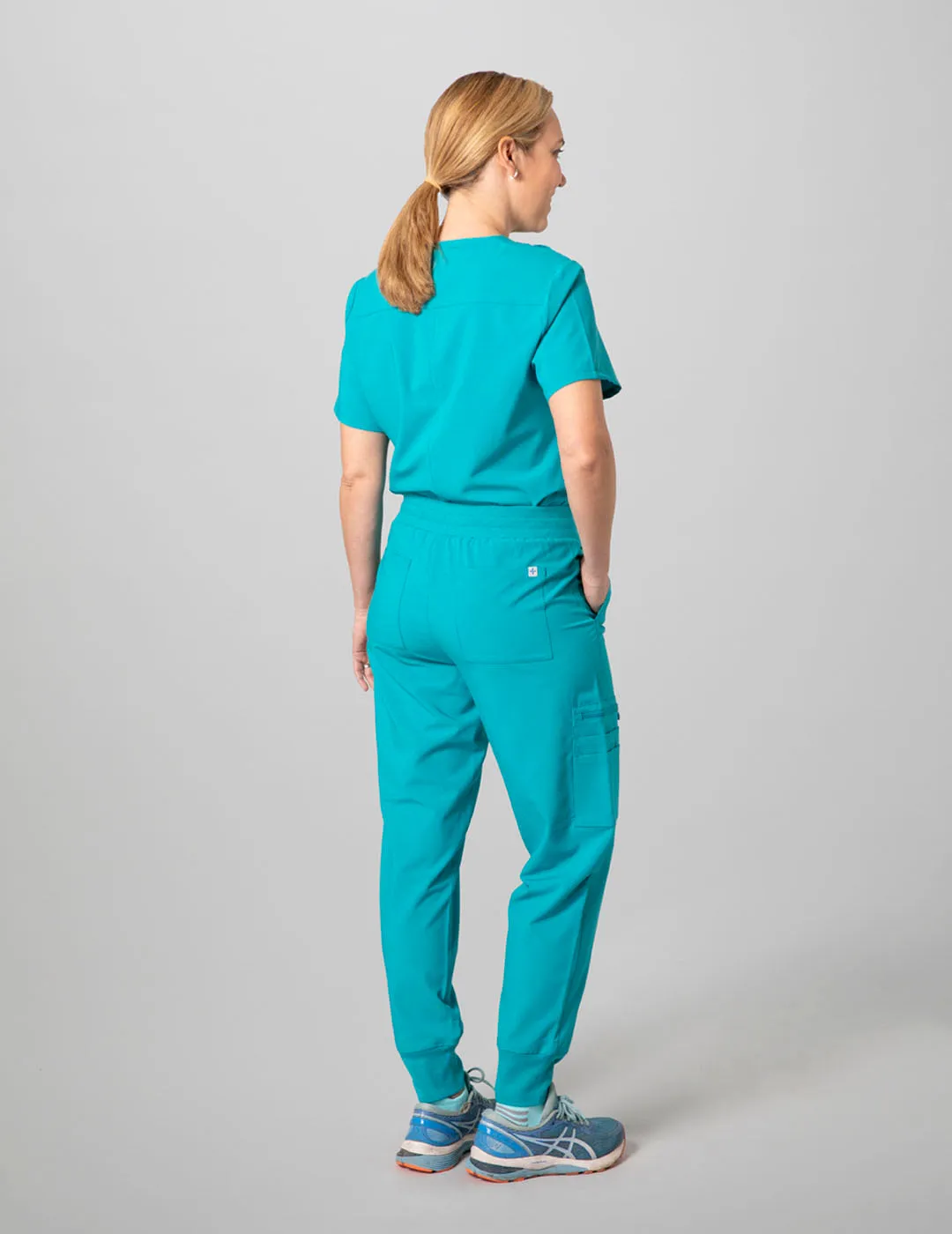 Womens Essential Scrub Top - Teal
