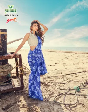 Women's Extraordinary Cocktail Party Wear  - Shama Designer Sarees
