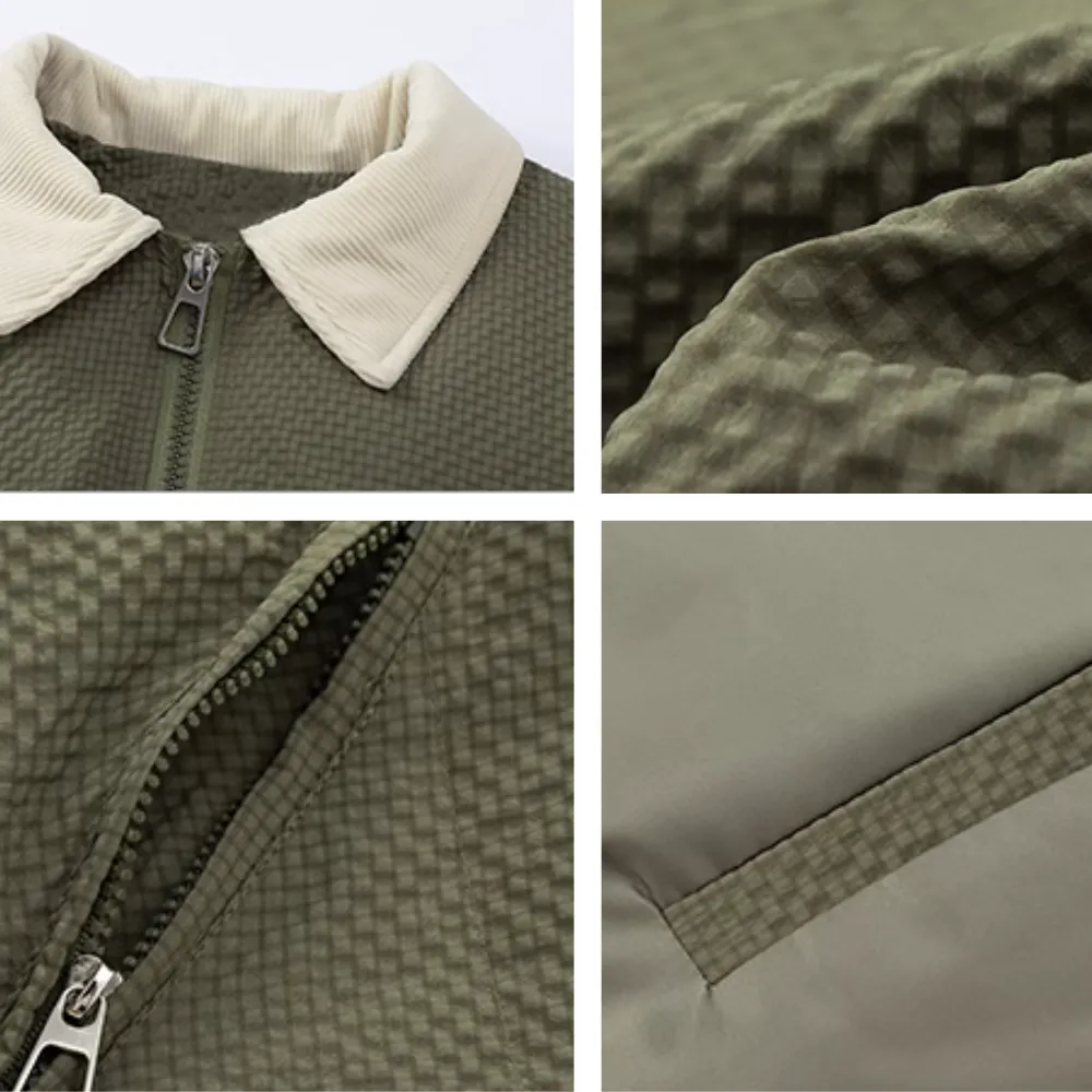 Women's Green Lapel Coat