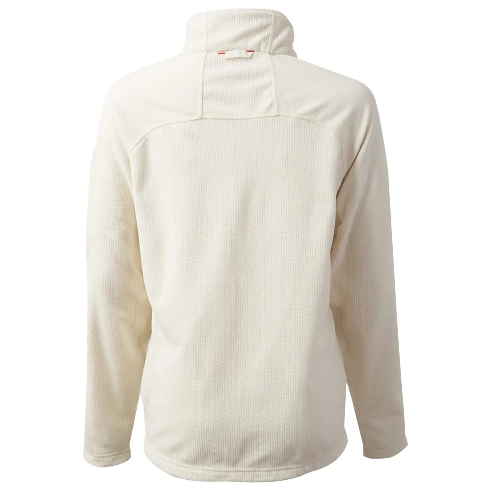 Womens Grid Microfleece - Oatmeal