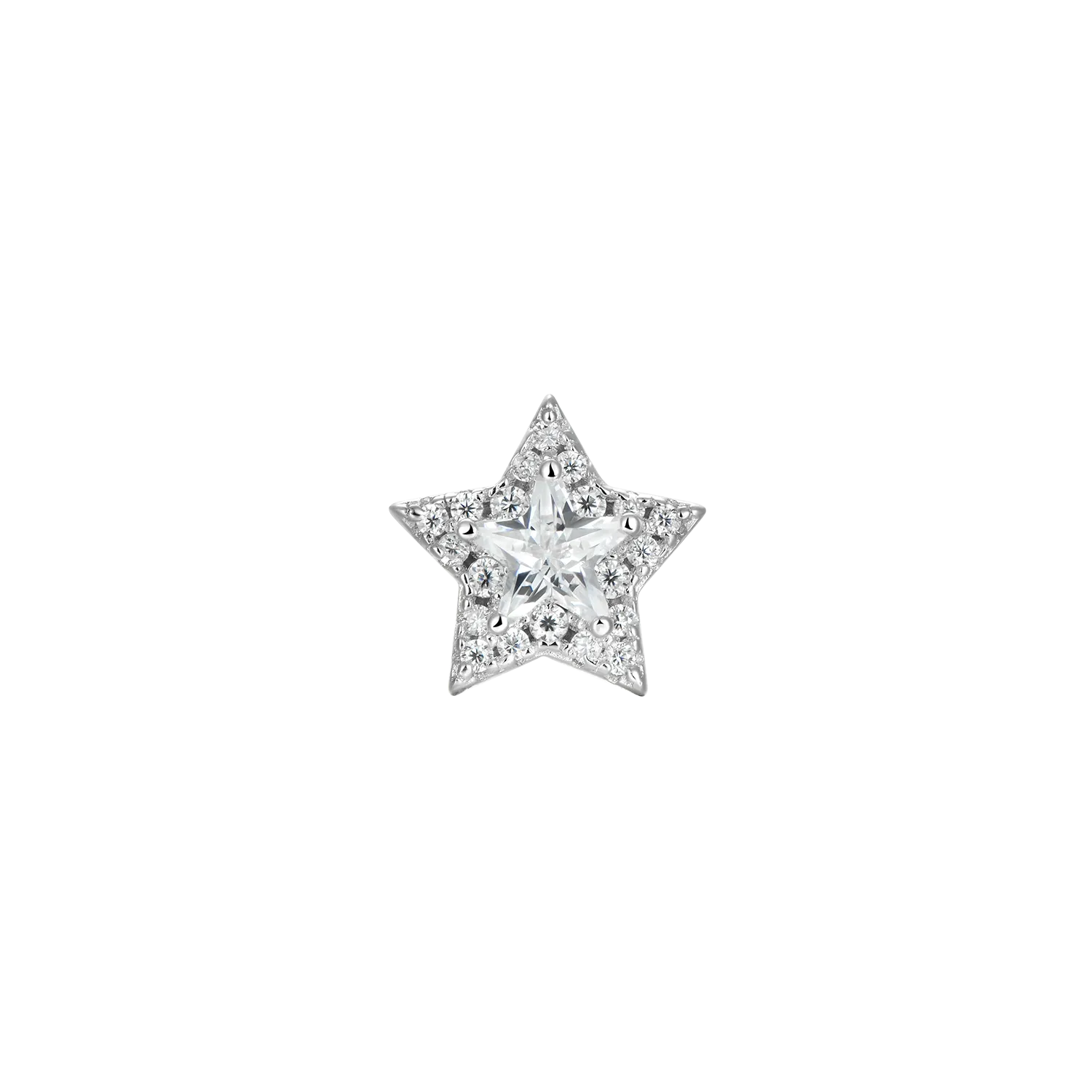 Women's Halo Star Stud Earrings - Pair