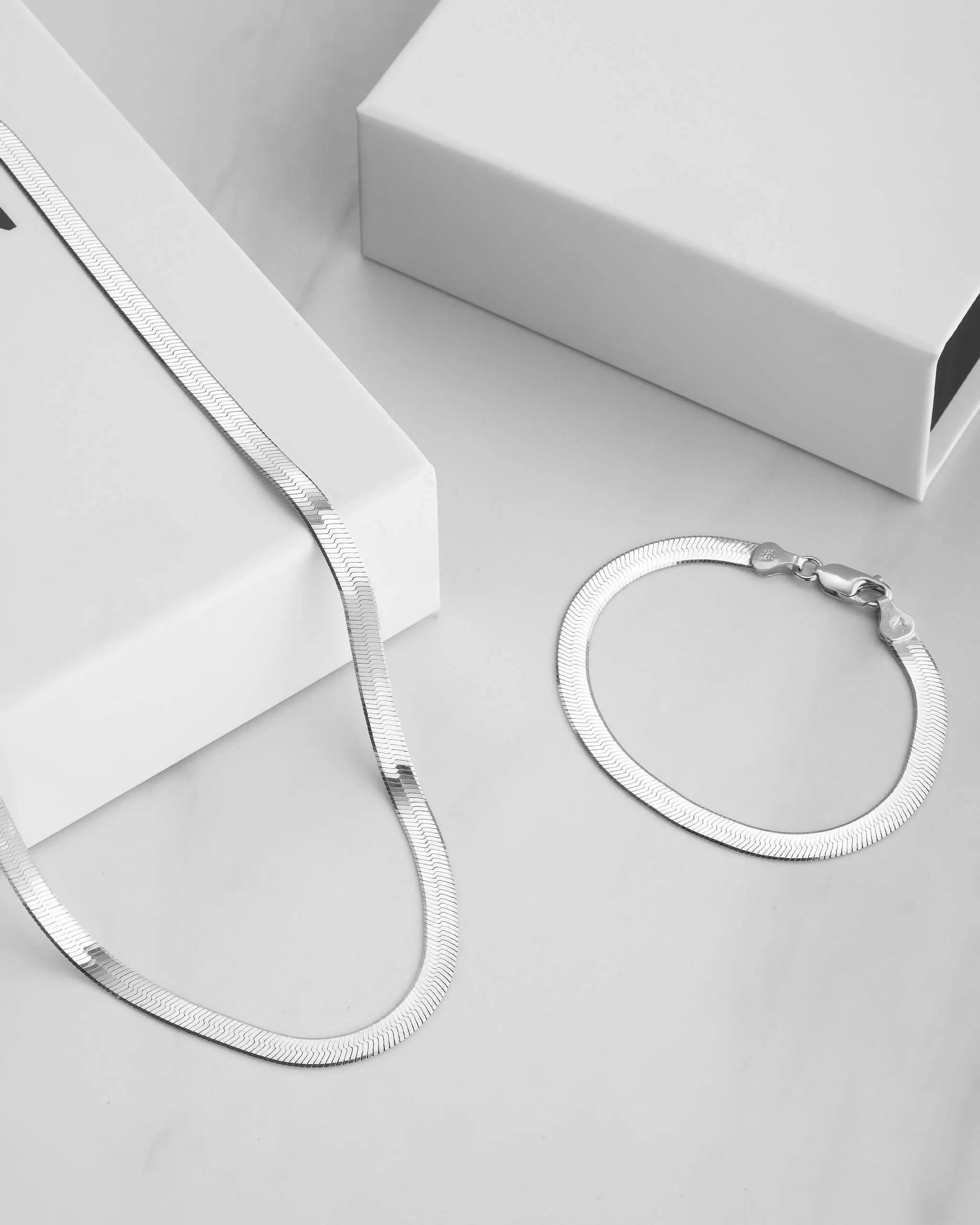 Women's Herringbone Chain Bracelet - 5mm