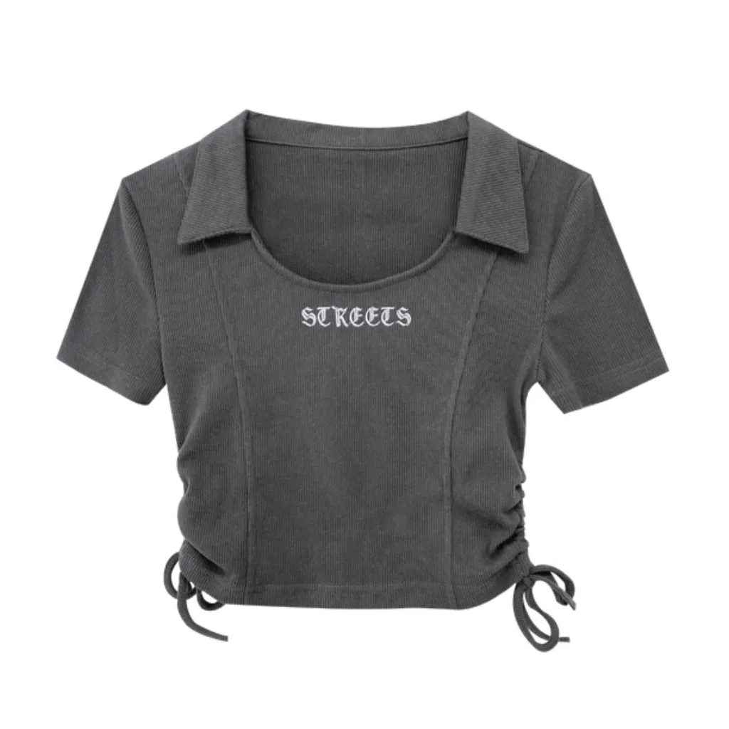 Women's Hot Girl Drawstring T-Shirt