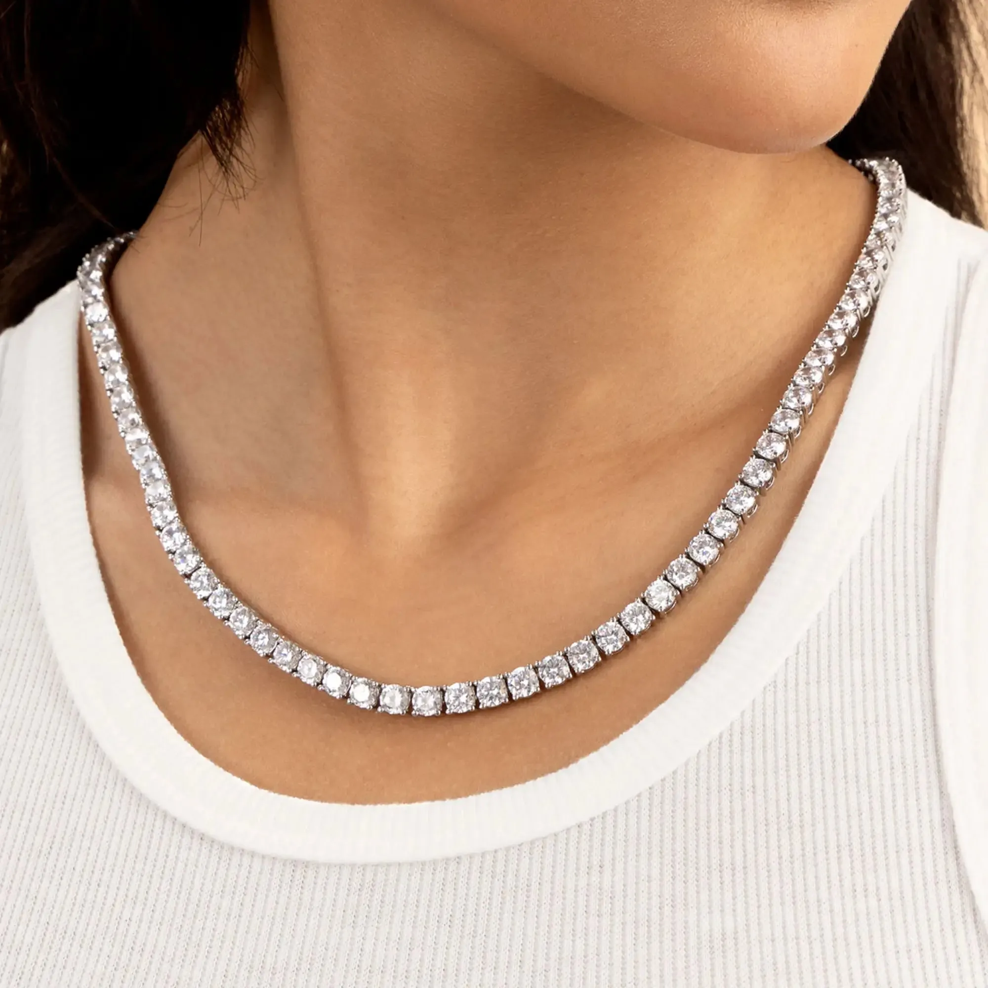 Women's Iced Tennis Chain - 5mm