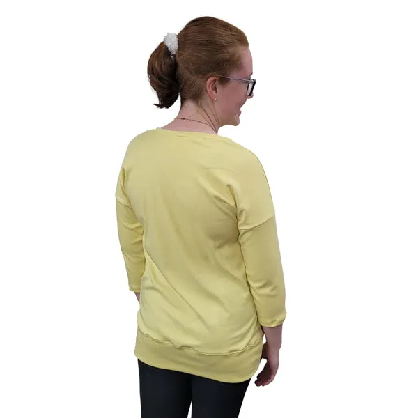 WOMEN'S KELI TOP 3/4 SLEEVE YELLOW