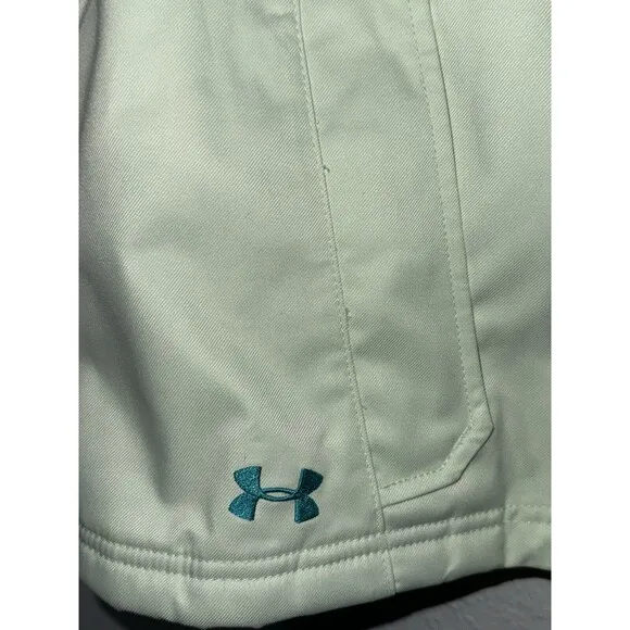 Women's Large UA Under Armour Storm2 Infrared Jacket Green With Fleece Liner ‘15