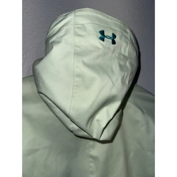Women's Large UA Under Armour Storm2 Infrared Jacket Green With Fleece Liner ‘15