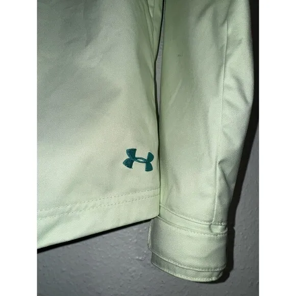 Women's Large UA Under Armour Storm2 Infrared Jacket Green With Fleece Liner ‘15