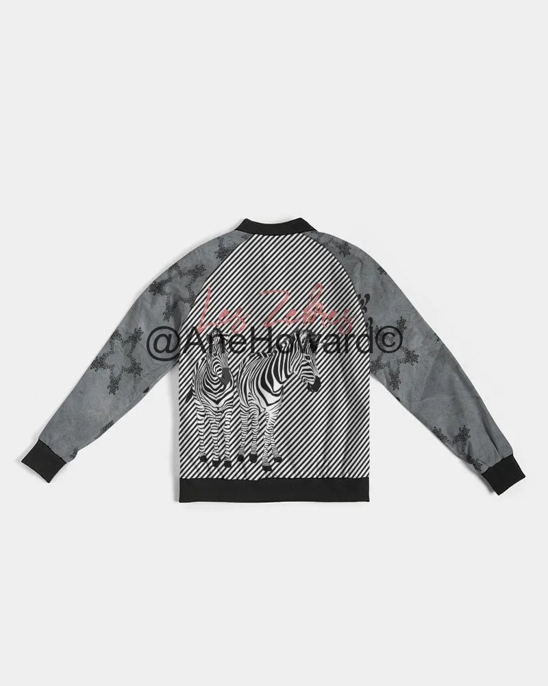 Women's Light Bomber Sport Jacket Zebra