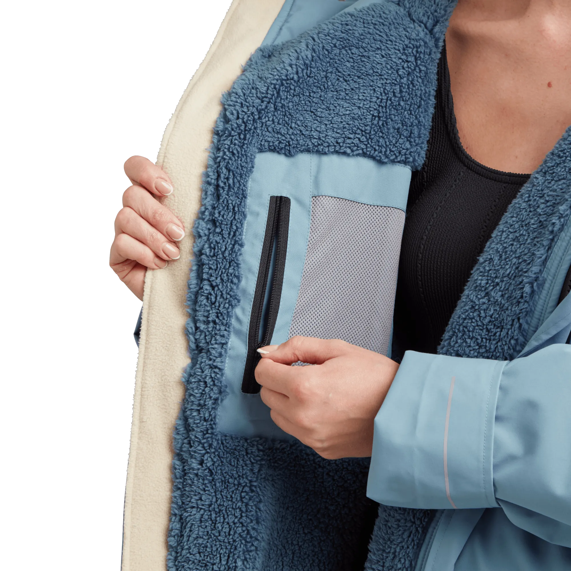 Women's Long Sleeve Waterproof Dry Changing Robe Alter Evo - Alpine Blue