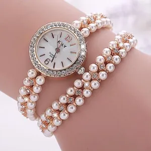 Women's Pearl Inspired Watch in 2 colors!