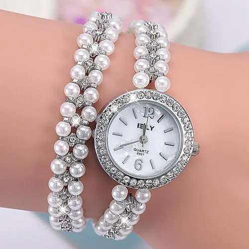 Women's Pearl Inspired Watch in 2 colors!