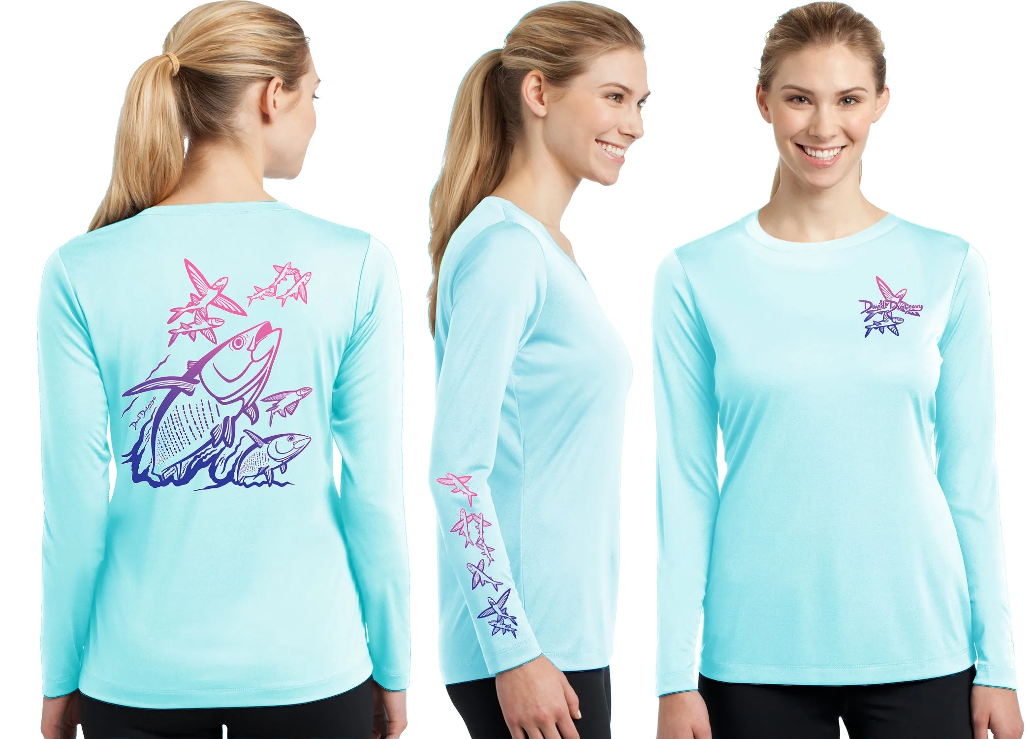Women’s Performance Tuna & Flying Fish Deco Long Sleeve