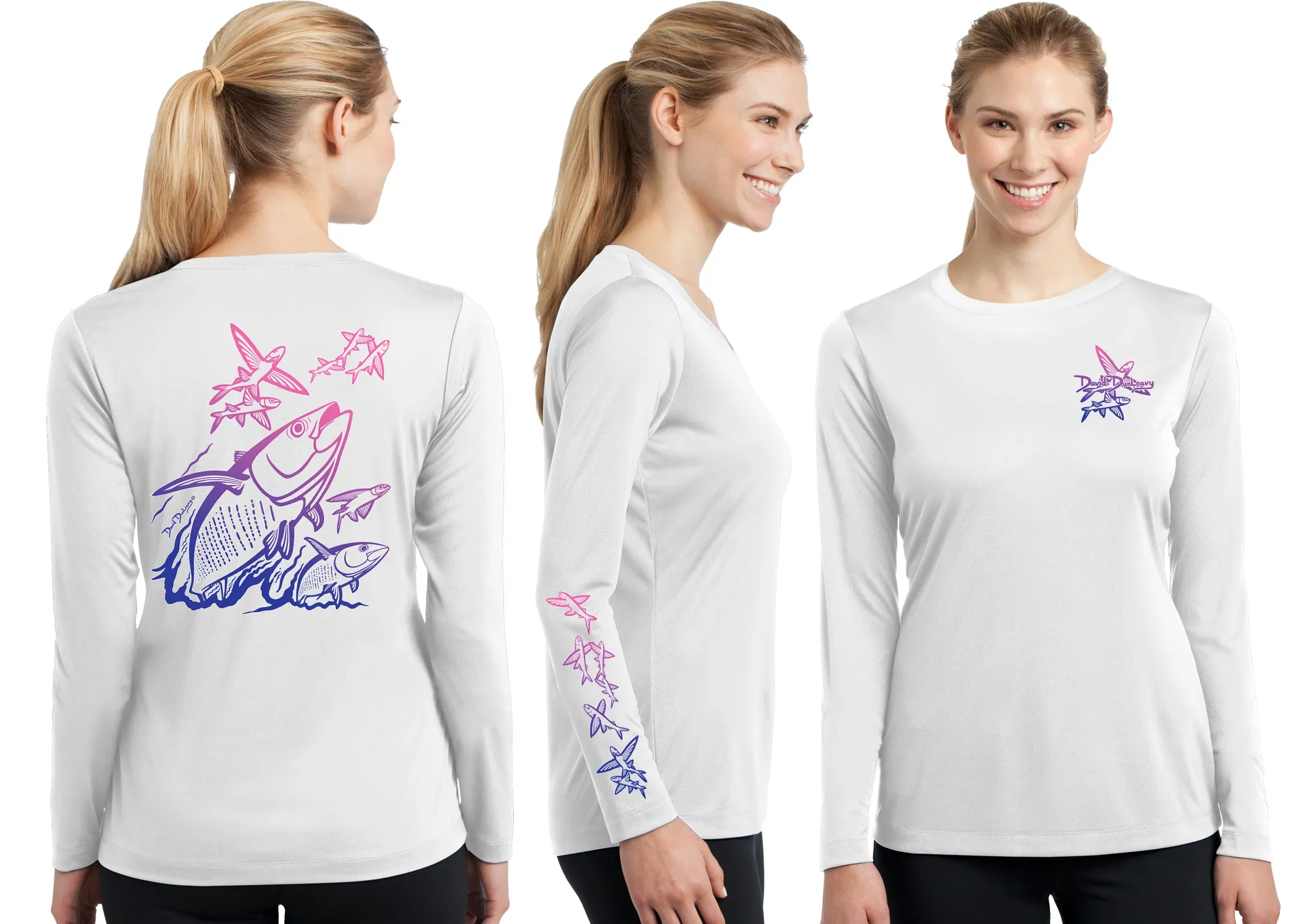 Women’s Performance Tuna & Flying Fish Deco Long Sleeve
