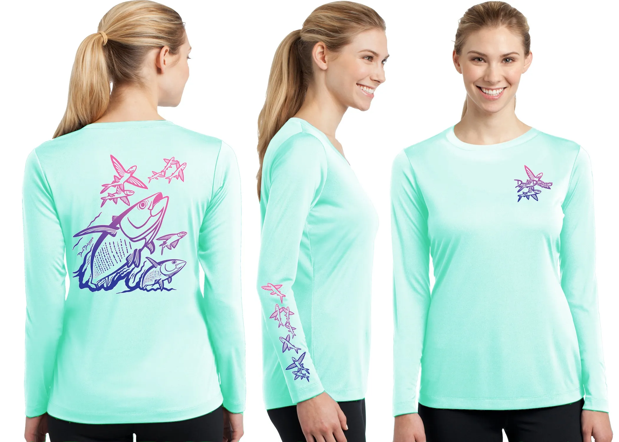 Women’s Performance Tuna & Flying Fish Deco Long Sleeve