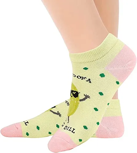 Women's Pickle Socks, Pickle Theme Socks, Pickle Gifts, Pickle Lover Presents, Best Gifts For Women, Big Dill Pun Socks, Mothers Day Gifts, Food Socks