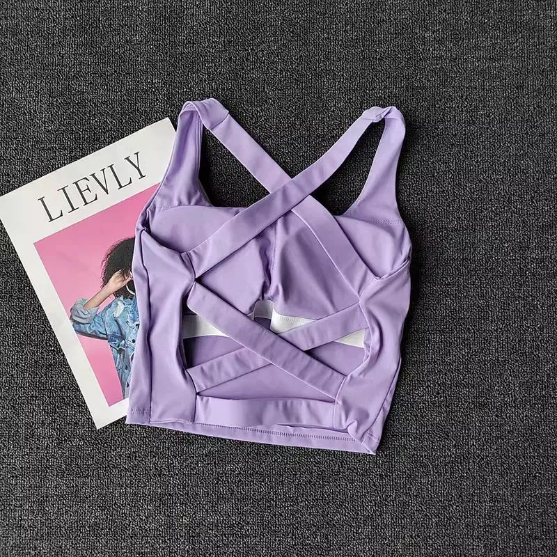 Women's Push-Up Fitness Yoga Bra - Breathable Running Vest Bralette