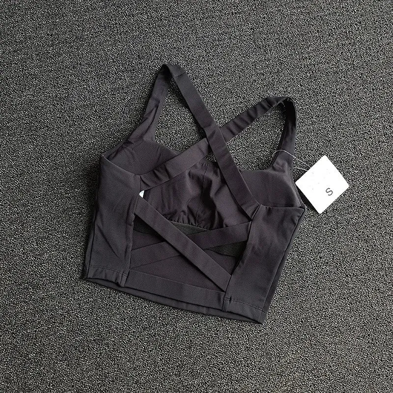 Women's Push-Up Fitness Yoga Bra - Breathable Running Vest Bralette