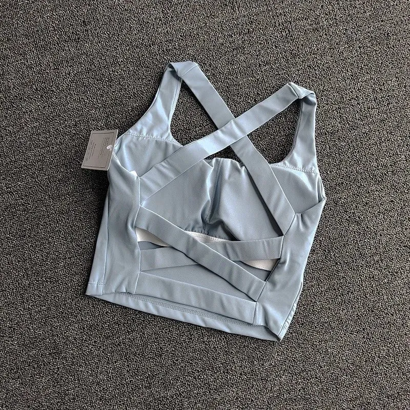Women's Push-Up Fitness Yoga Bra - Breathable Running Vest Bralette