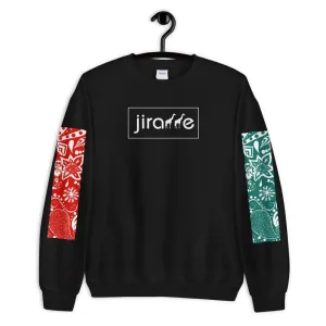 Women's Red & Teal Paisley Giraffe Sweatshirt