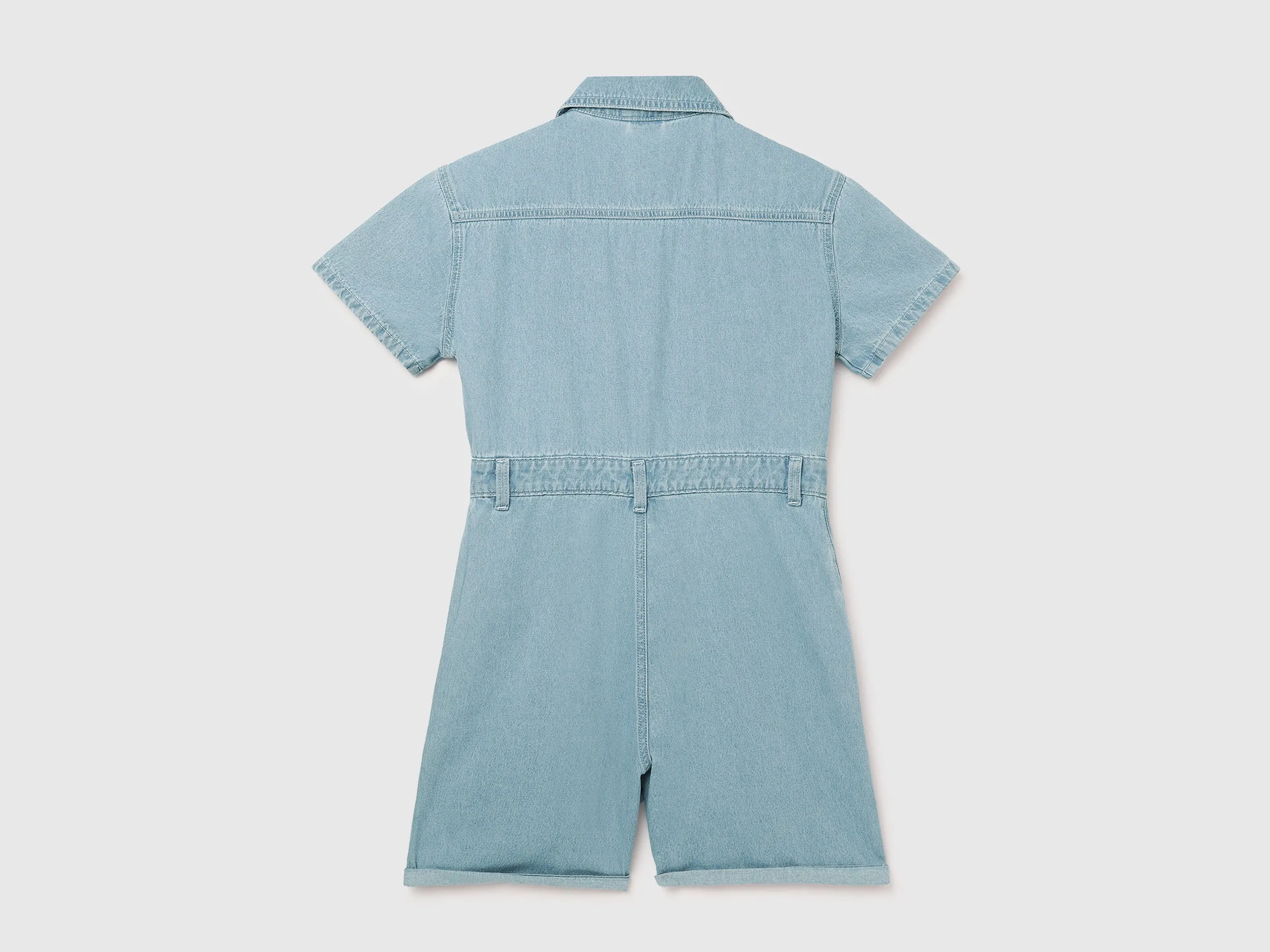 Women's Regular Fit Spread Collar Solid Romper
