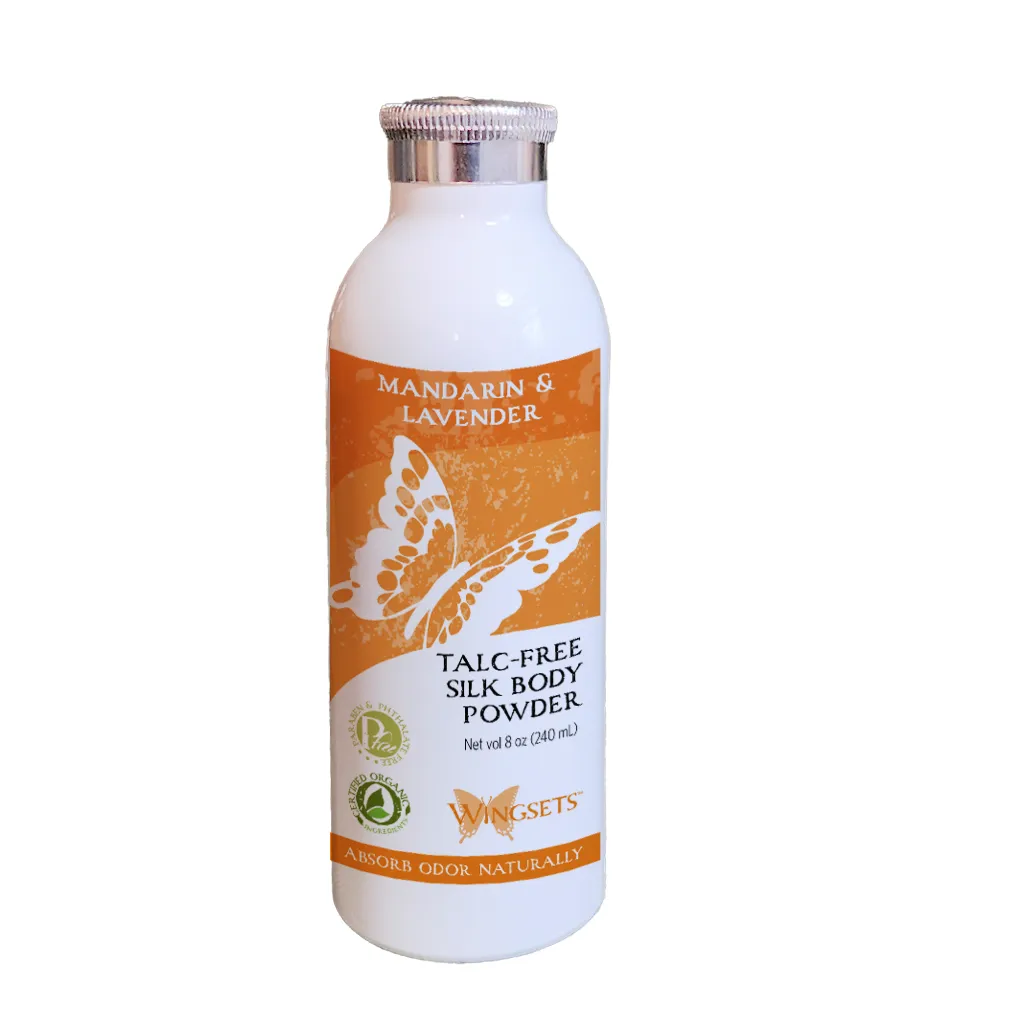 Women's Silk Deodorant Body Powder - Mandarin Lavender