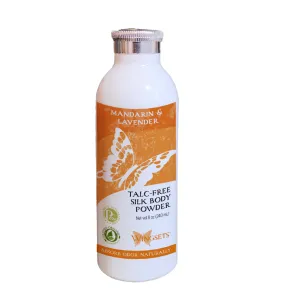 Women's Silk Deodorant Body Powder - Mandarin Lavender