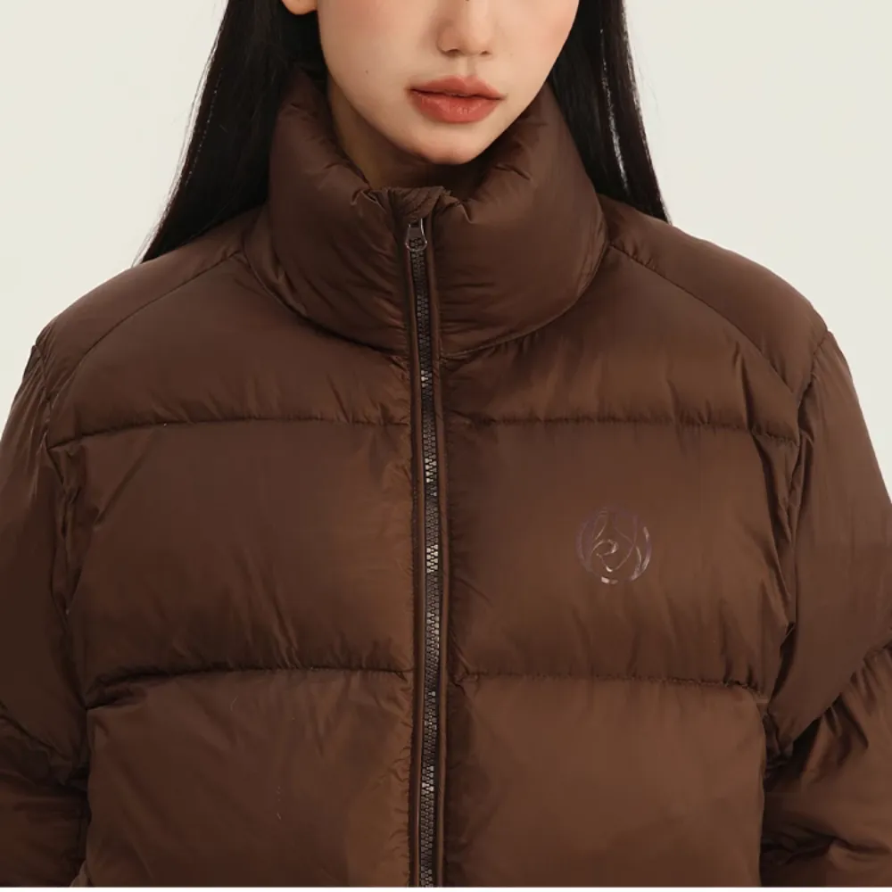 Women's Simple Cropped Down Jacket