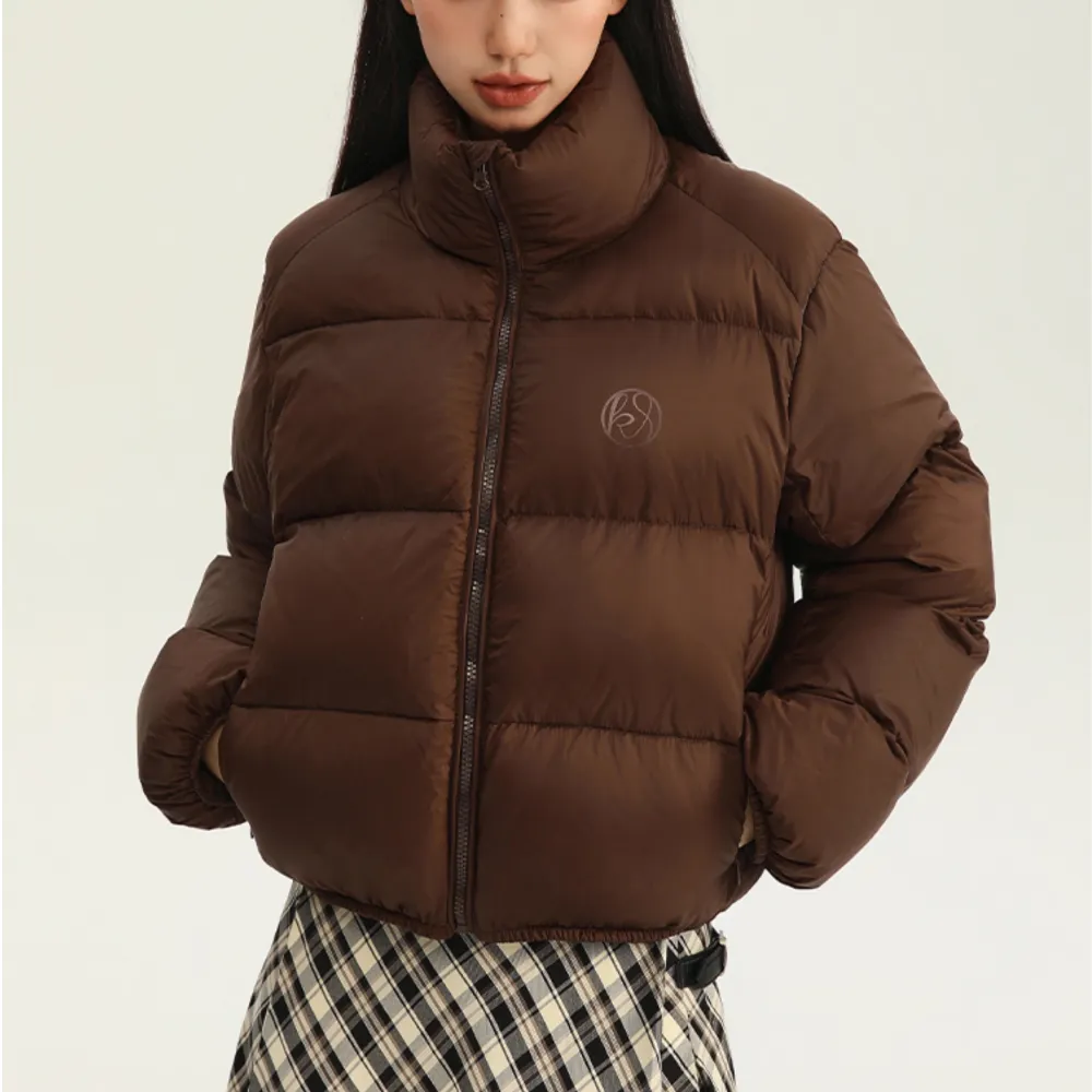 Women's Simple Cropped Down Jacket