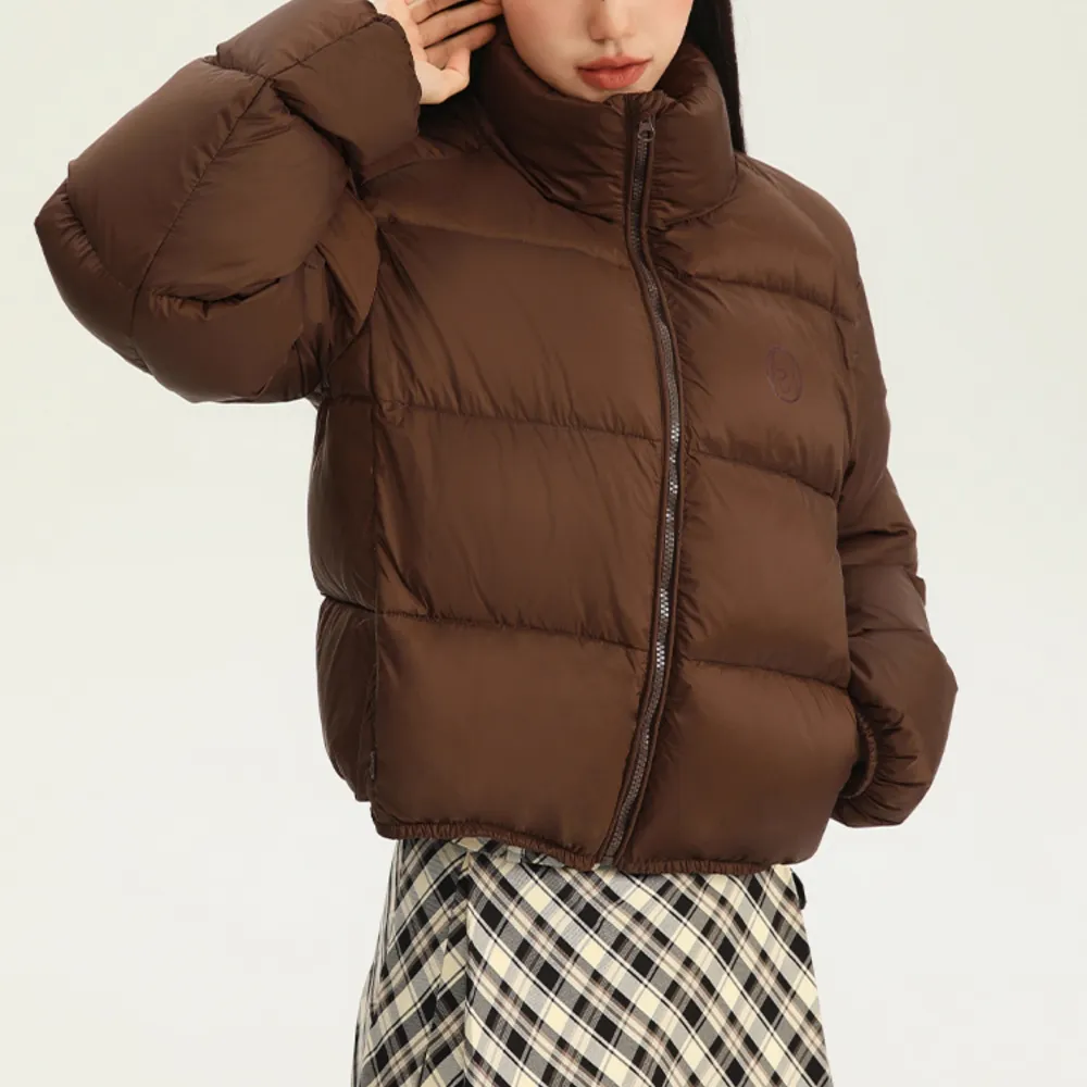 Women's Simple Cropped Down Jacket