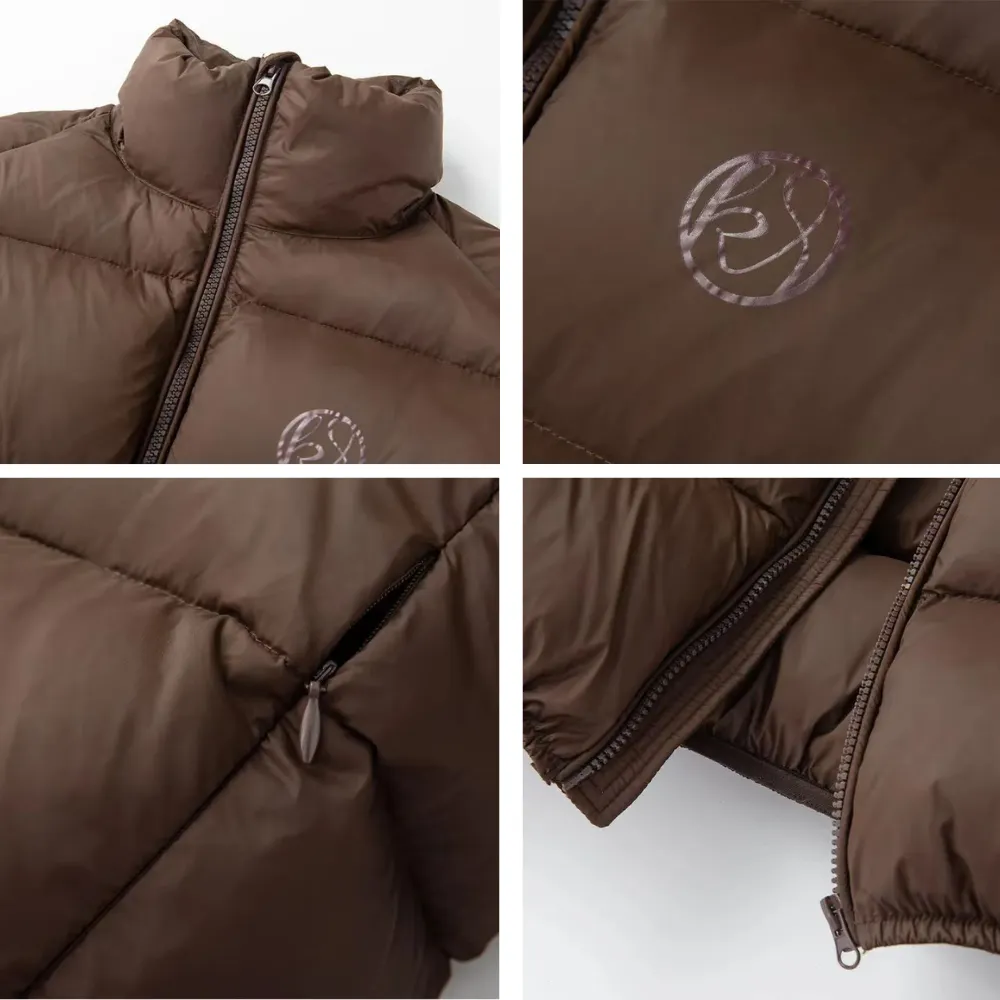 Women's Simple Cropped Down Jacket