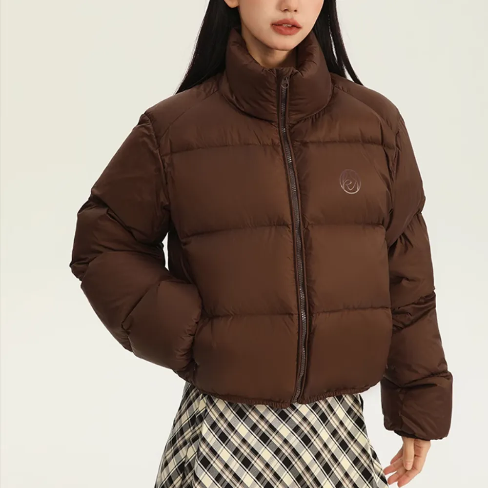 Women's Simple Cropped Down Jacket