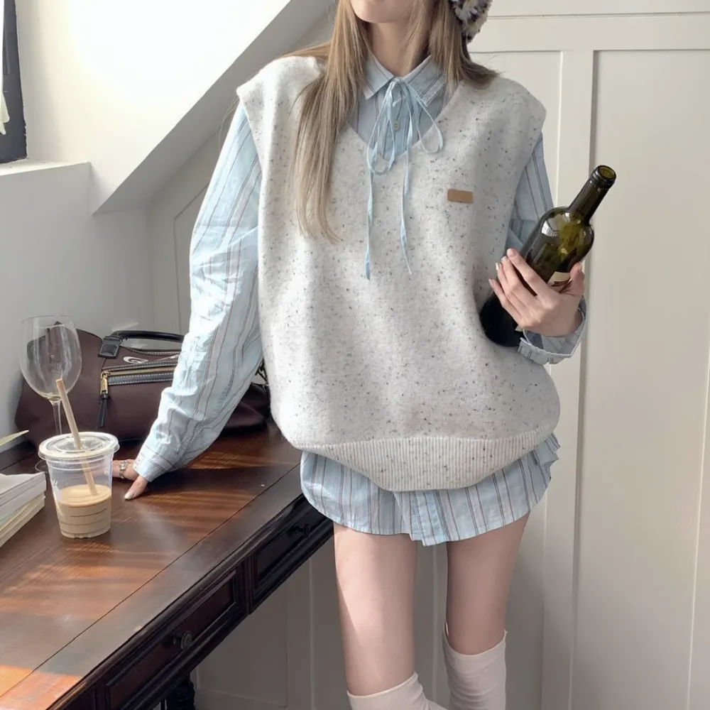 Women's Simple Loose Knitted Vest