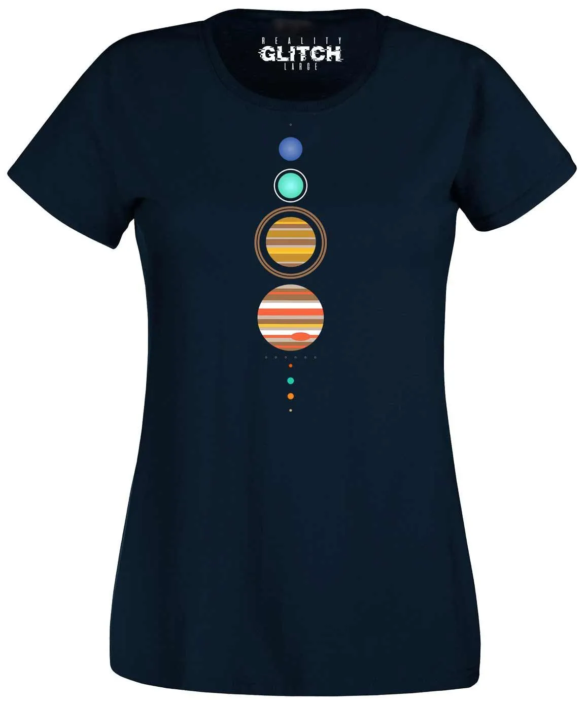 Women's Simple Solar System T-Shirt