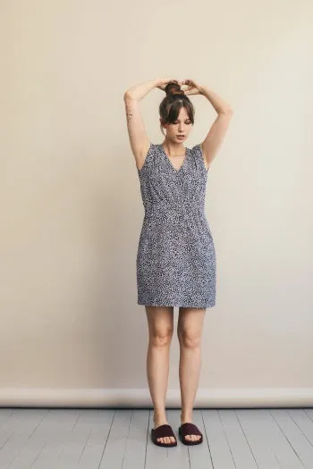 WOMENS SIZE XL - BOOB, Maternity / Nursing Dress Midnight Misty, Blue Print NWT B45