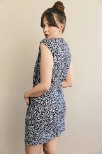 WOMENS SIZE XL - BOOB, Maternity / Nursing Dress Midnight Misty, Blue Print NWT B45