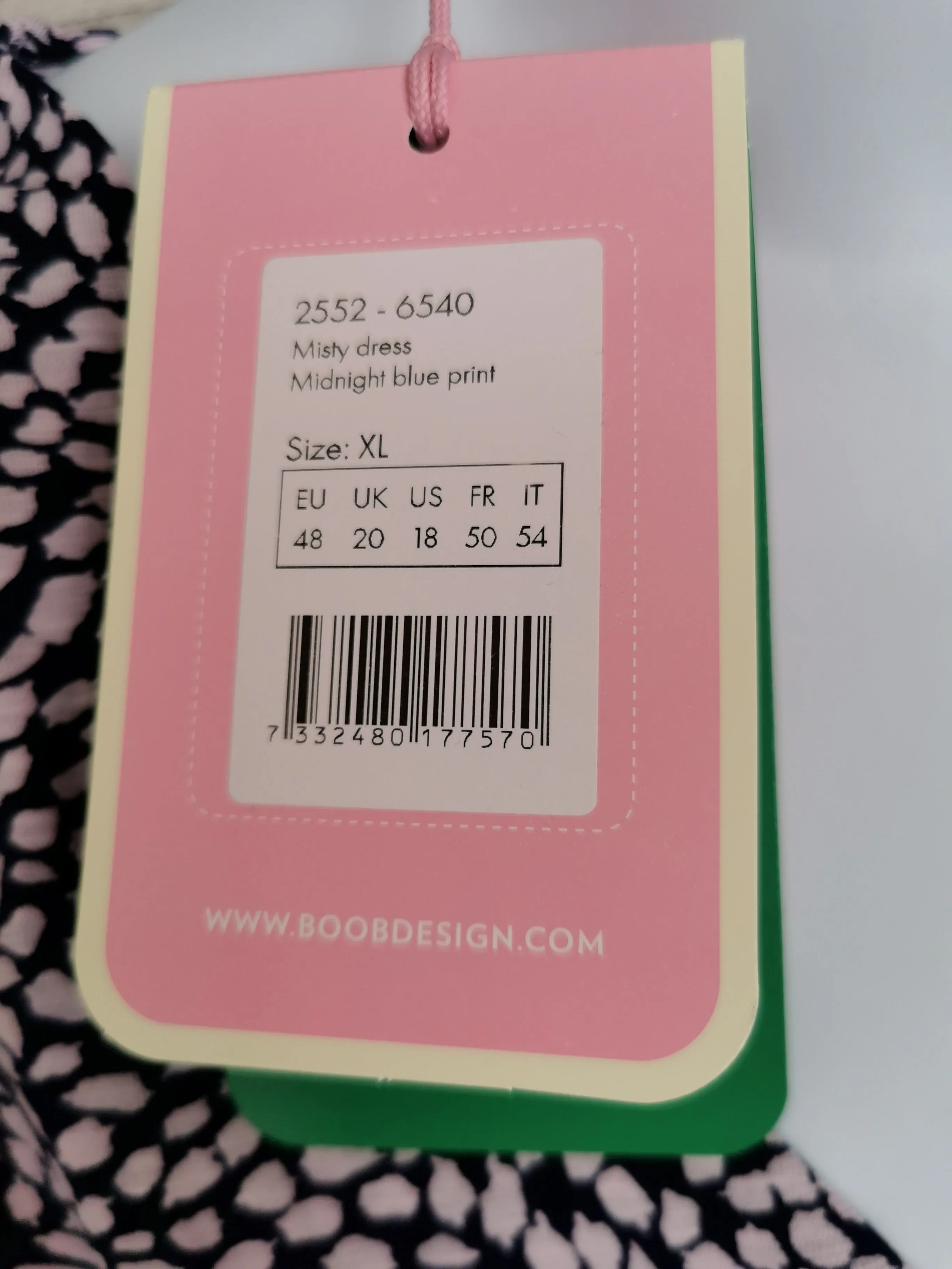 WOMENS SIZE XL - BOOB, Maternity / Nursing Dress Midnight Misty, Blue Print NWT B45