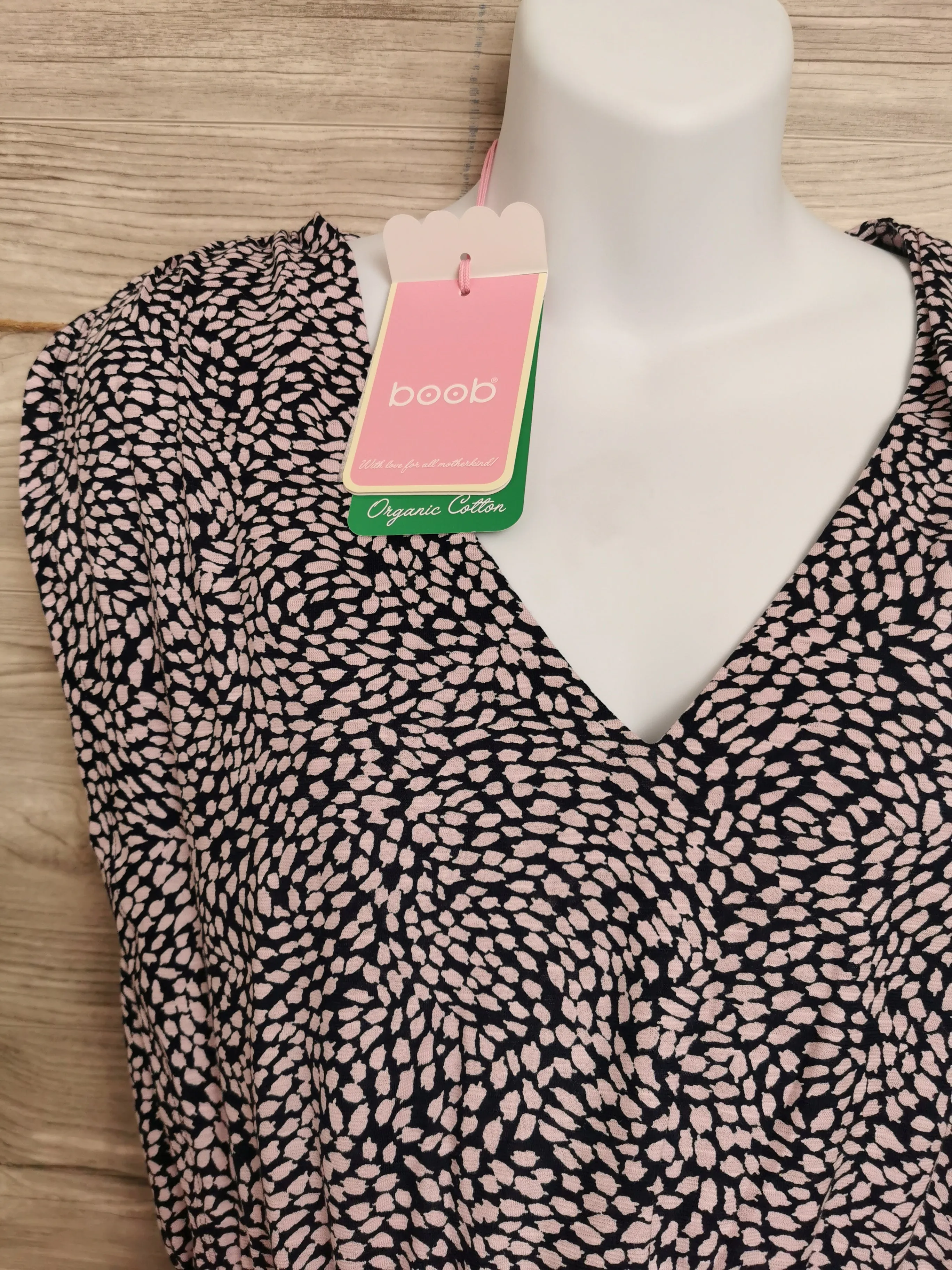 WOMENS SIZE XL - BOOB, Maternity / Nursing Dress Midnight Misty, Blue Print NWT B45