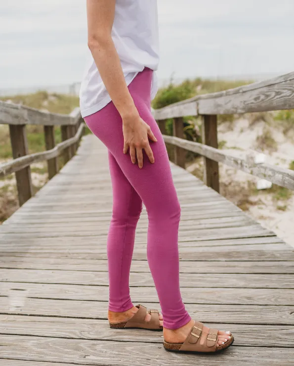 Women's Soft 100% Cotton Petite Leggings | Teal